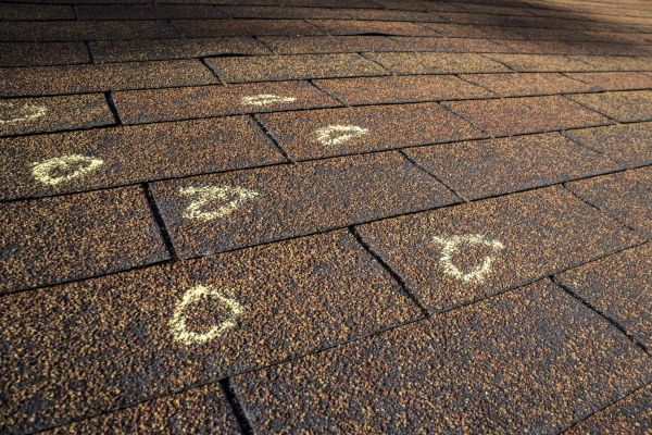 Hail Damage Roof Inspection in Windsor